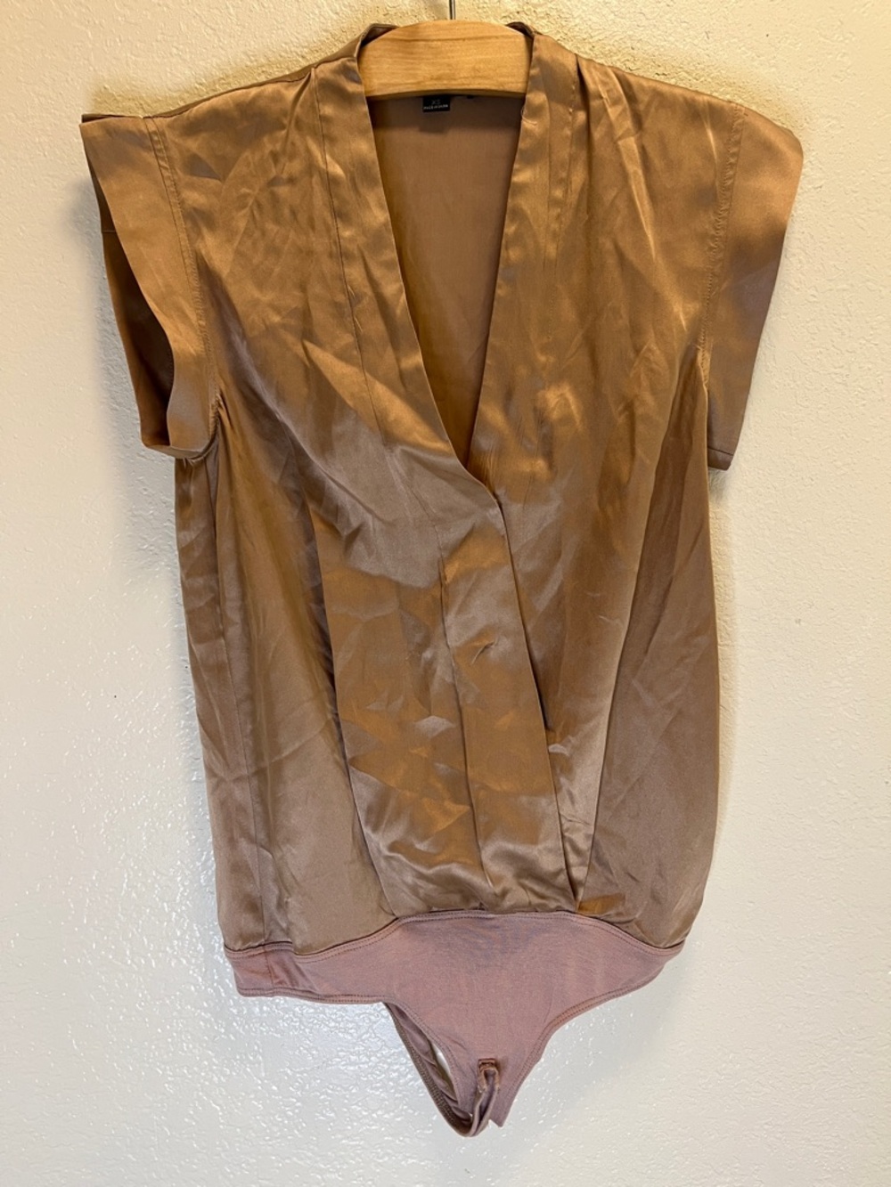 Lamarque 100% silk top bodysuit size XS